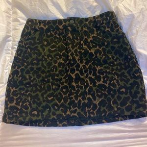 CHEETAH  ultra soft mini skirt